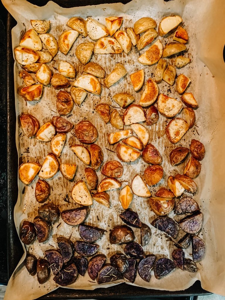 Roasted rosemary garlic potatoes
