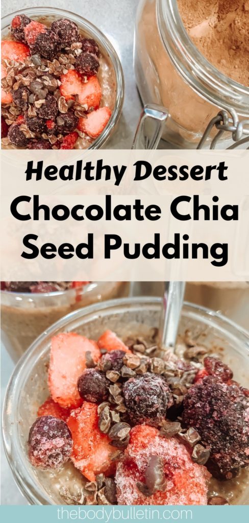 Healthy Eating Recipes: Chocolate Chia Seed Pudding Dessert